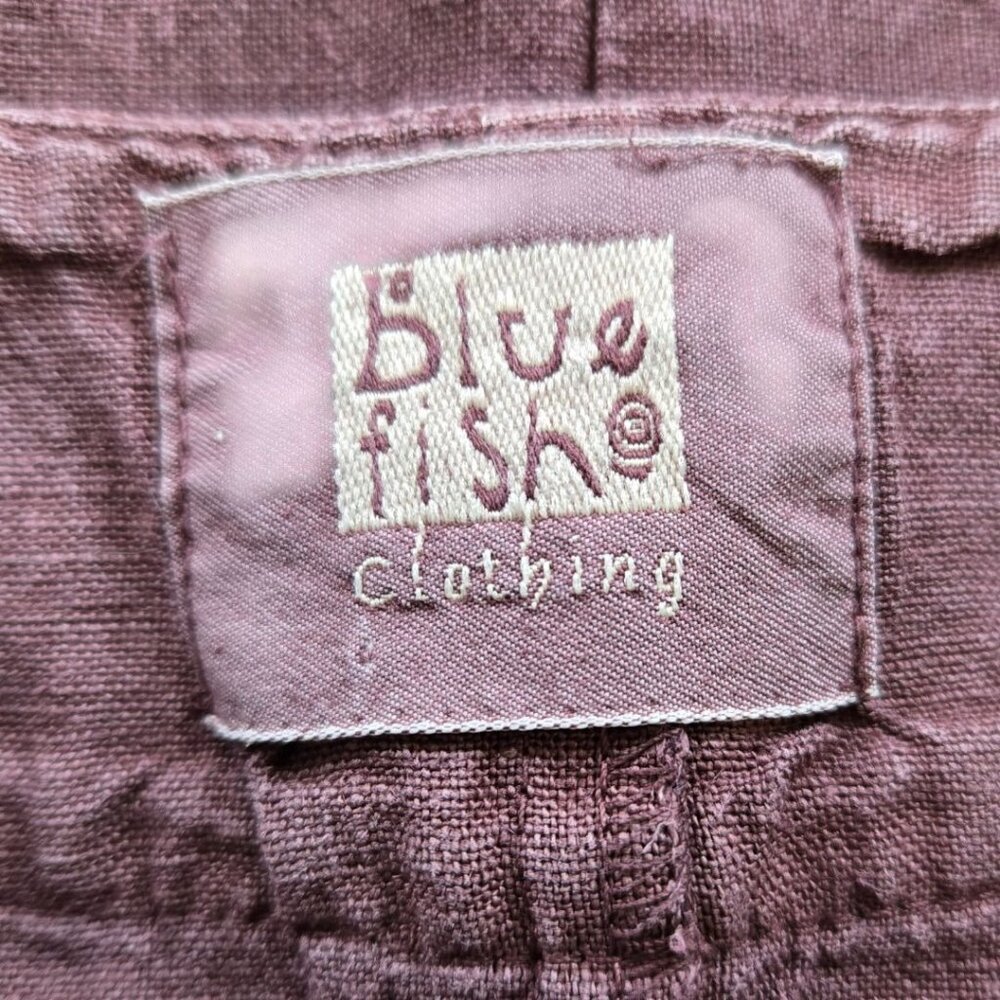 Vintage Blue Fish Womens Hemp Poet Vest 2000 Collection Loam Purple One Size - Picture 15 of 16